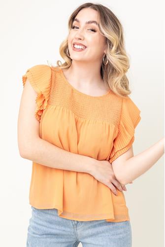 Sweet Flutterings Top CREAMSICLE