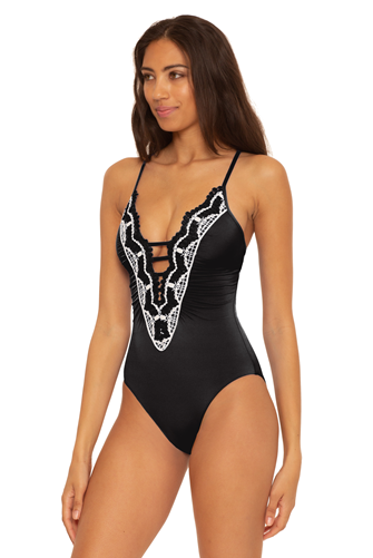 Delilah One Piece Swimsuit BLACK MULTI