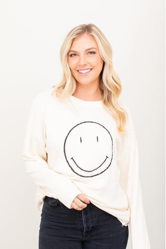 Smile Pullover Top CREAM