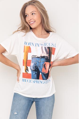 Bruce Springsteen USA Tee Shirt CREAM
