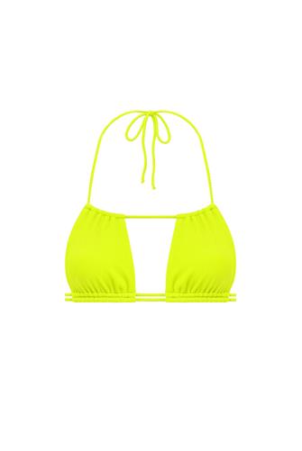 Micro Rib Brasil Bikini Top YELLOW MICRO RIB