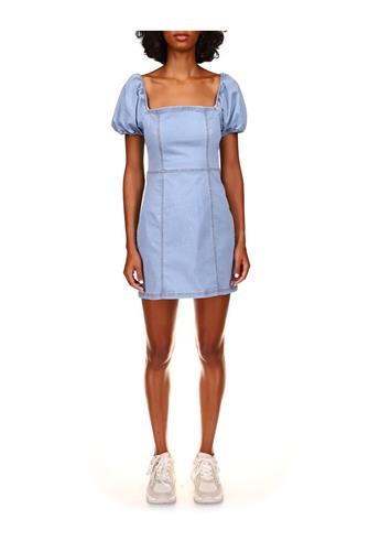 After Me Denim Dress OPEN SKIES