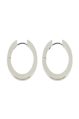 Edgy Hoop Earring SILVER
