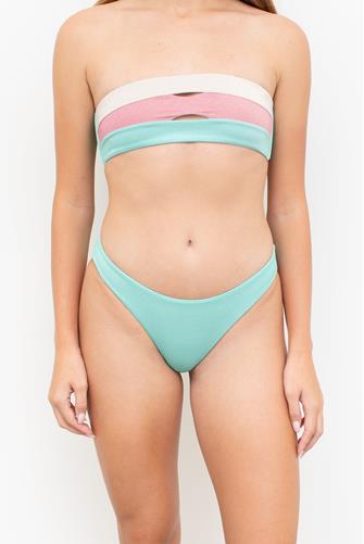 Divine Shimmer Basic Ruched Bikini Bottom DIVINE