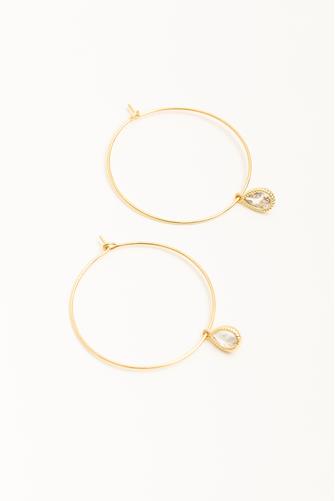 Shine Like A Diamond Hoop Earrings GOLD