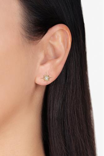 Starburst Stud Earrings GOLD