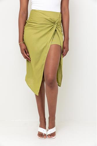 Wrap Midi Skirt SAGE