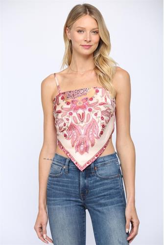 Scarf Top PINK MULTI