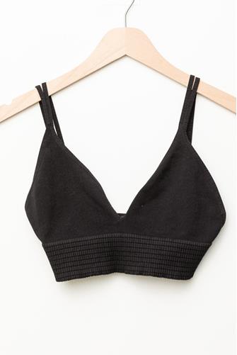 Seams Right Bralette Top BLACK