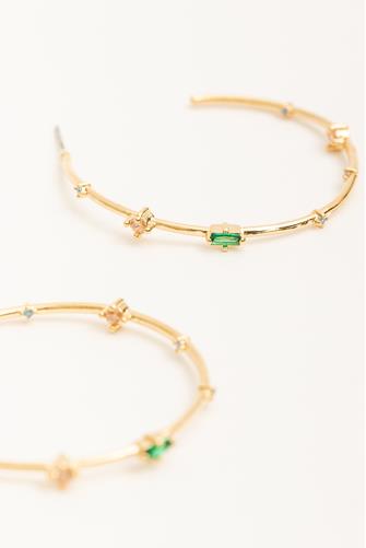 Sunset Hoop Earrings GOLD