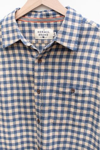 Stephen Button-Up Shirt KHAKI PLAID