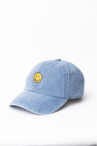 Washed Twill 6 Panel Baseball Cap LIGHT BLUE