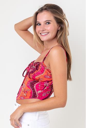 Paisley Bustier Top BOHO PRINT