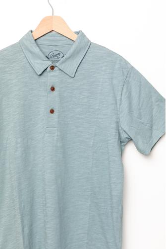 South Bay Lightweight Slub Polo Shirt AQUARELLE