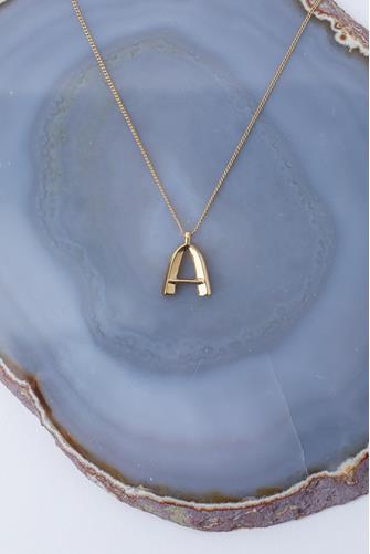 Monogram Initial Necklace GOLD