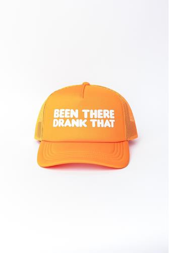 Been There Drank That Foam Trucker Hat ORANGE MULTI