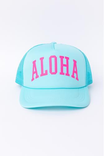 Aloha Trucker Hat BLUE MULTI