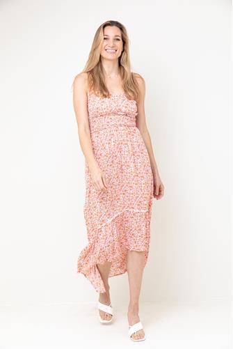 Ditsy Floral Maxi Dress CORAL