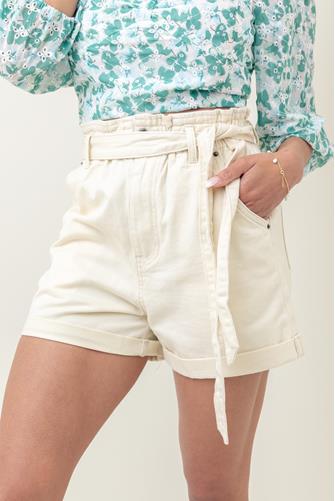 Paperbag Waist Short IVORY