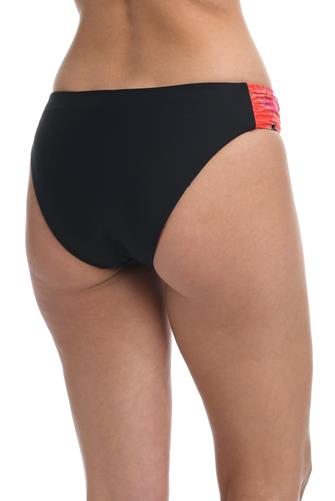 In Full Bloom Reversible Shirred Hipster Bottom BLACK MULTI