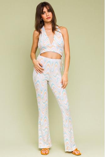 Swirl Halter Top PINK