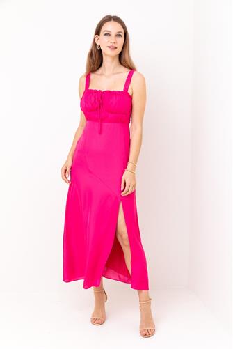 Brooke Midi Dress HOT PINK