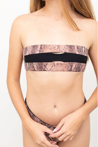 Kaa Color Block Bandeau Bikini Top KAA