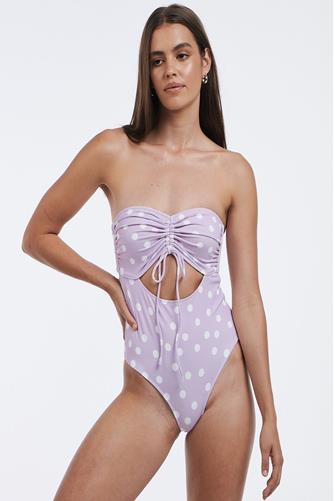 Lilac Spot Maple One Piece Swimsuit PURPLE MULTI -