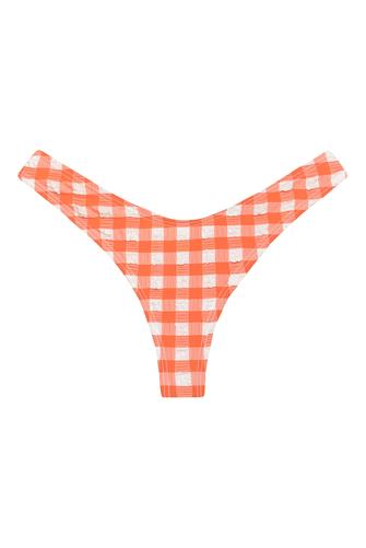 Shrimp Gingham Lulu Bikini Bottom SHRIMP GINGHAM