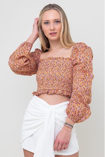 Morwell Smocked Top MULTI