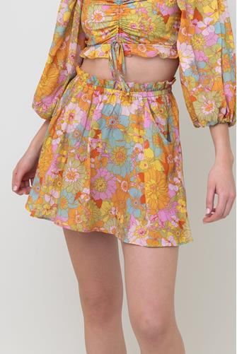 Groovy Blooms Swing Skirt GROOVY BLOOMS