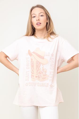 Travis Tee LONG LIVE COWGIRLS GRAPHIC