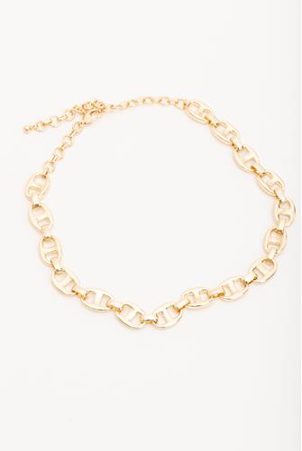 Gold Bottle Cap Link Necklace GOLD