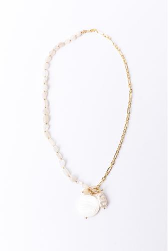 Asymmetrical Pearl Pendant Necklace PEARL