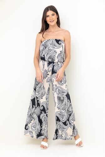 Sleeveless Jumpsuit BLACK MULTI
