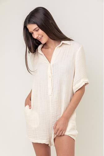 Natural Short Romper NATURAL