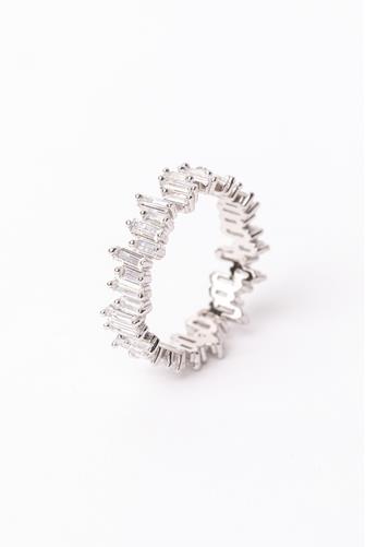 Scattered Baguette Ring SILVER