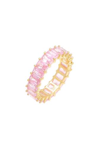 Sapphire Pink Eternity Band Ring SAPPHIRE PINK