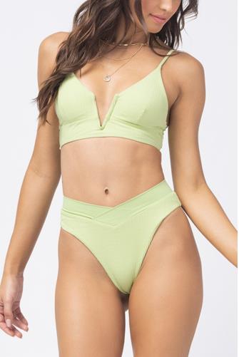 Mojito Pointelle Rib Siren Bikini Top MOJITO