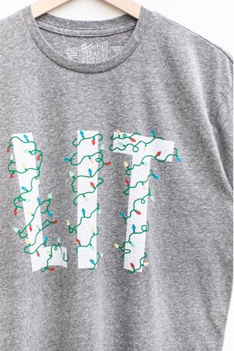 Lit Holiday Graphic Tee BLACK