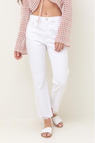 Charlie High Rise Straight Leg Jean Pant in Break The Ice BREAK THE ICE