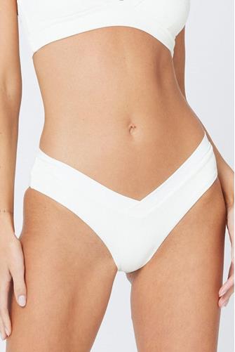Pratt V Ribbed Bikini Bottom CREAM