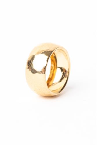 Hammered Undone Ring GOLD