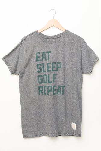 Eat Sleep Golf Repeat T-shirt GREY