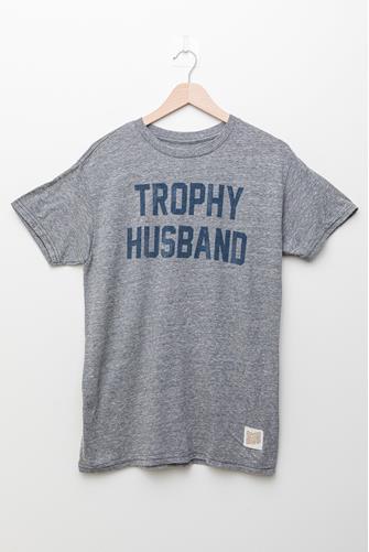 Trophy Husband Graphic Tee STEEL GREY