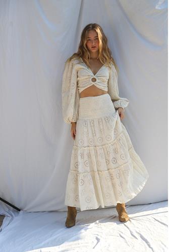 Getaway Top in Flower Power Lace FLOWER POWER LACE NATURAL