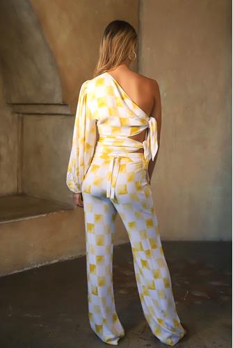 Ocean Front Trousers GOLD CHECK