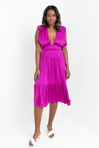 Jessie Midi Dress FUSCHIA