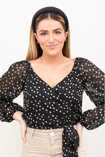 Minnie Top BLACK IVORY