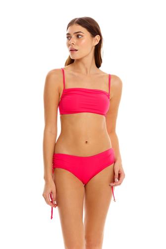 Cherry Stormi Bandeau Bikini Top CHERRY